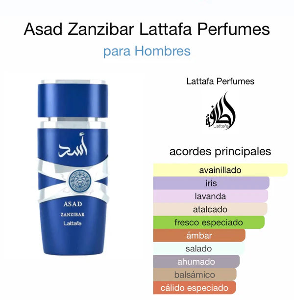Asad Zanzibar Hombre EDP 100 ml by Lattafa